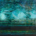 "Connemara 3" 100 x 100 cm, acrylique et liants sur plexi