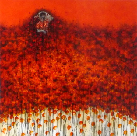 Jeux inerdits 100x100cm Technique mixte sur plexiglass