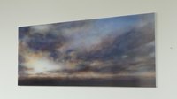 Ciel d'orage 50x115cm Acrylique et liants sur plexi