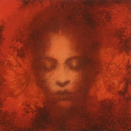 S&eacute;r&eacute;nit&eacute; 20 x20 cm Tecnique mixte sur plexiglass