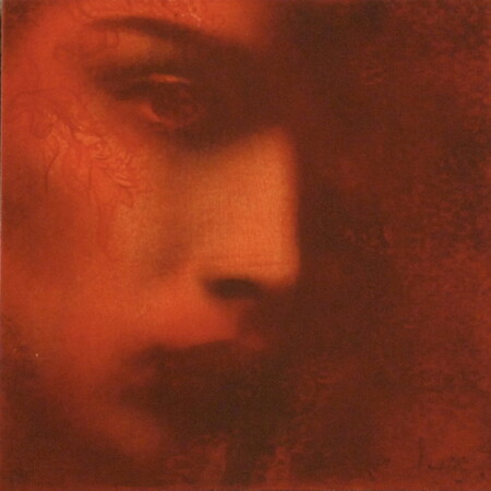 M&eacute;lancolie 20x20cm Technique mixte sur plexiglass